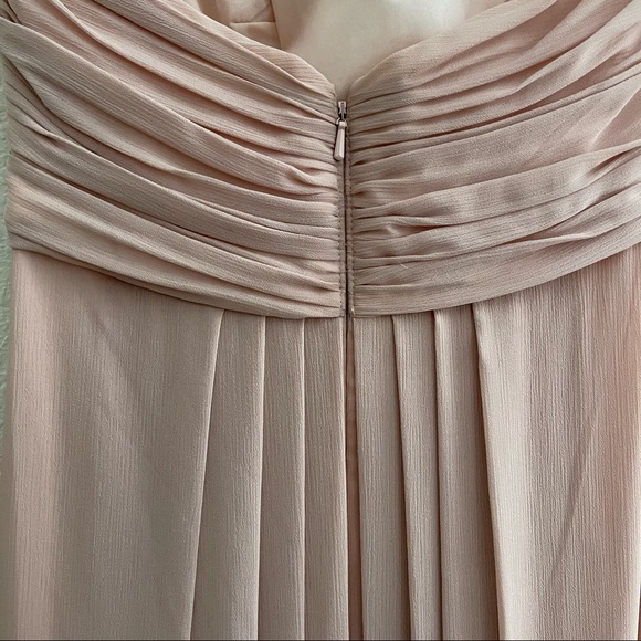 Wtoo by Waters Blush Bridesmaid Gown Sz 2 - Picture 8 of 10